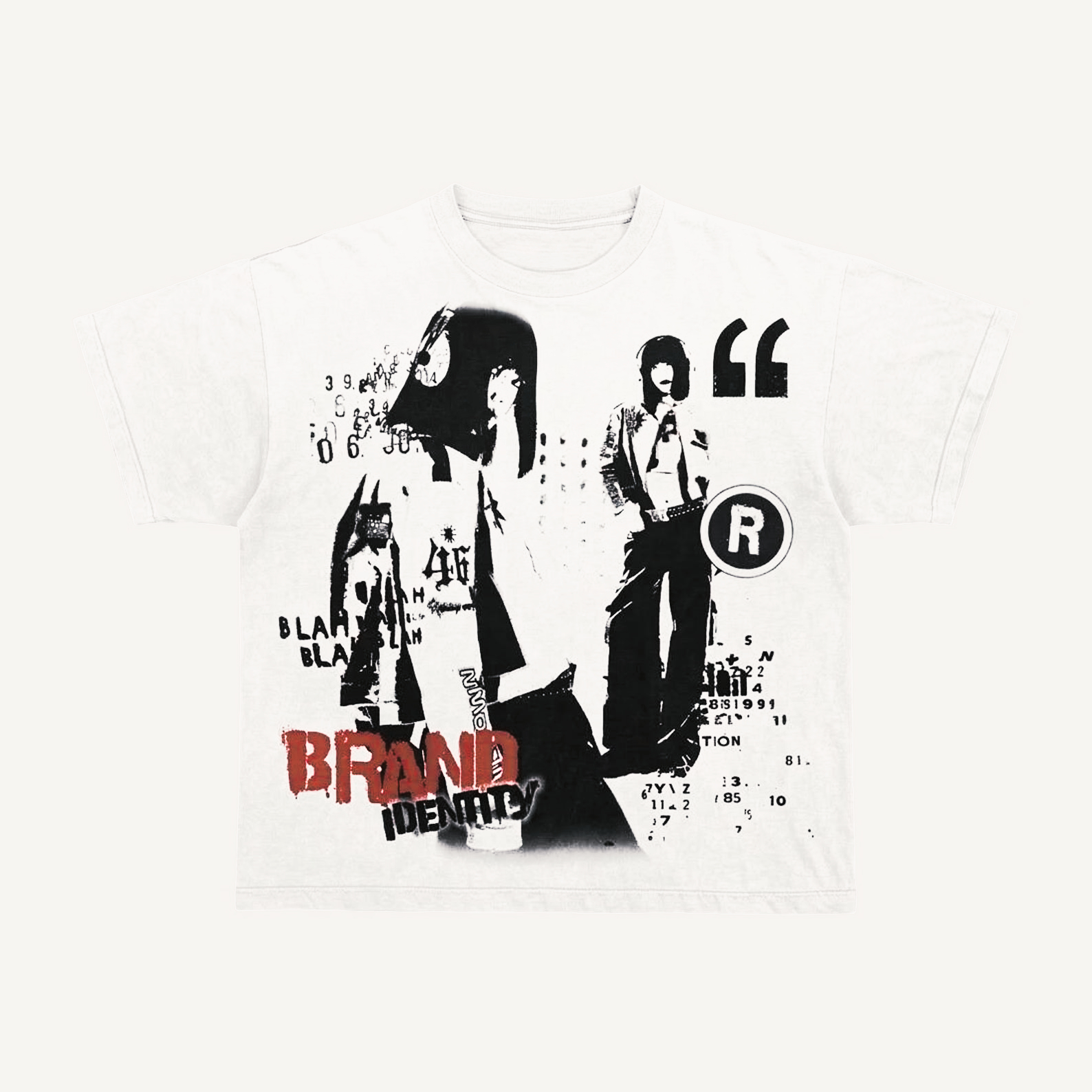 Streetwear Brand Identity - Y2K Grunge Graphic Print Short Sleeve