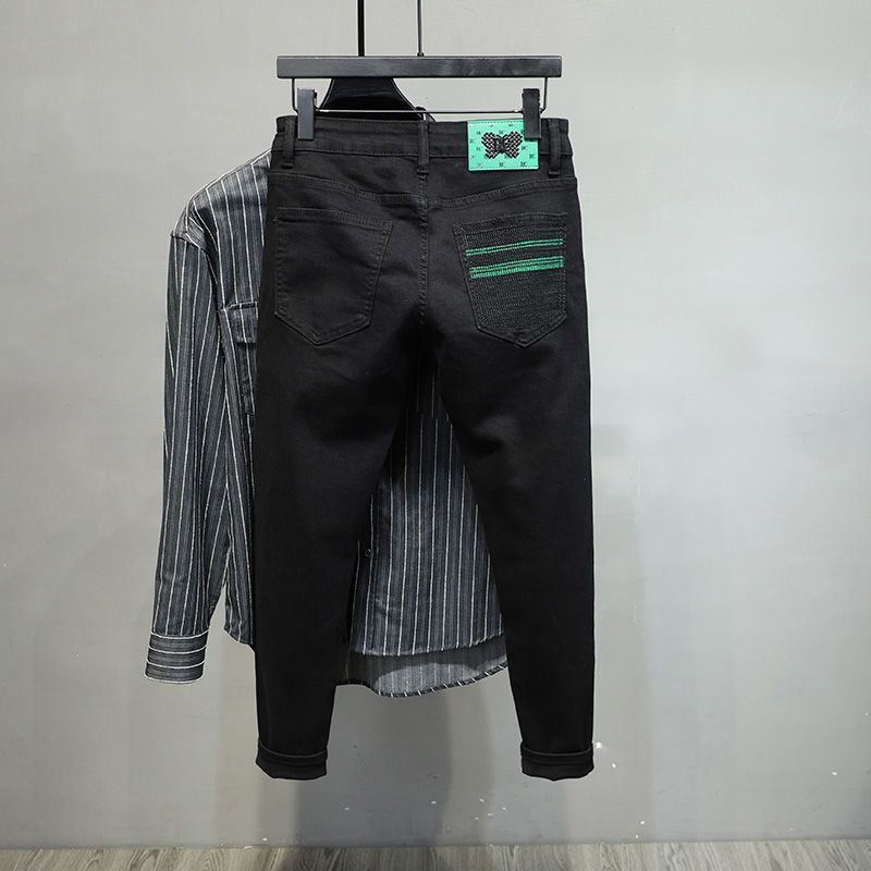 Streetwear Brand Designs - Luxury Brand Men Jeans Men's Black