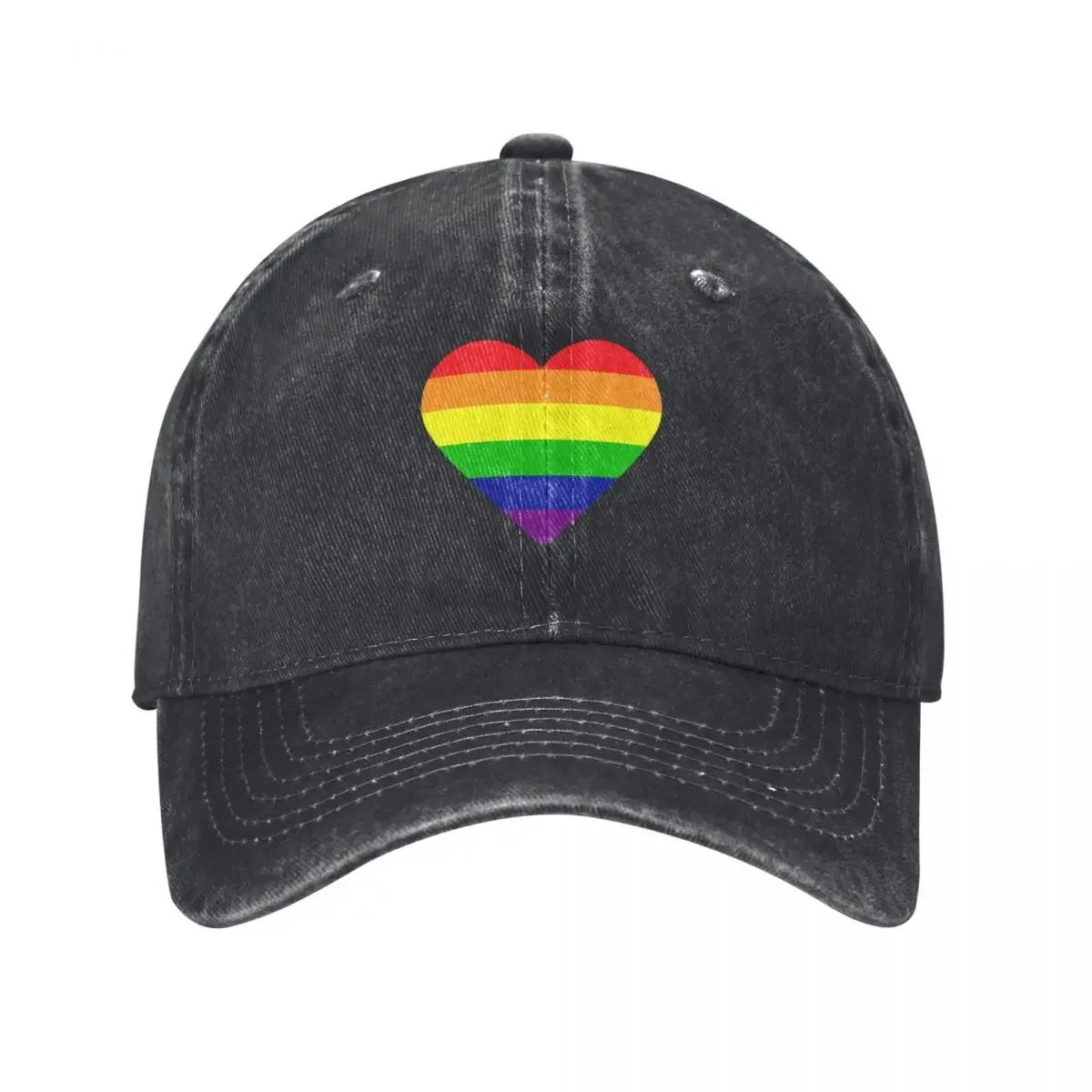 Pride Flag Heart Baseball Cap  - огляд і ціна Streetwear Brand Heart