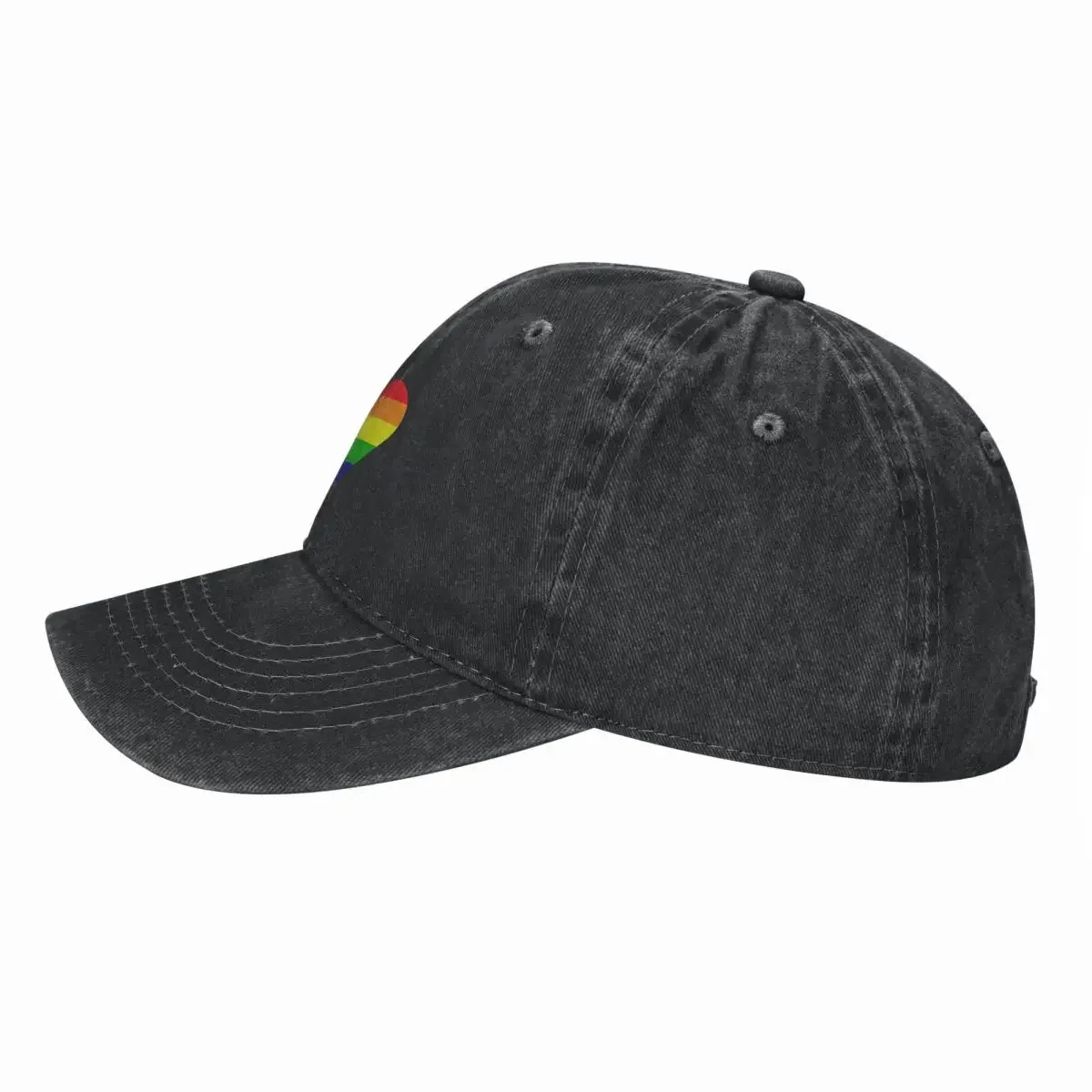 Pride Flag Heart Baseball Cap  - огляд і ціна Streetwear Brand Heart