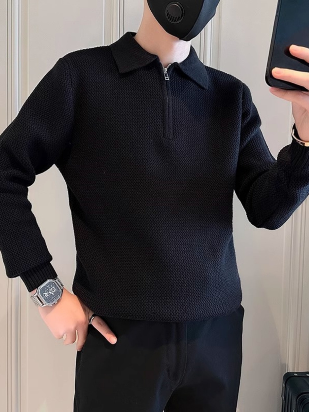 Slim Fit Men's Knitted Sweater - огляд і ціна Streetwear Brand Designs