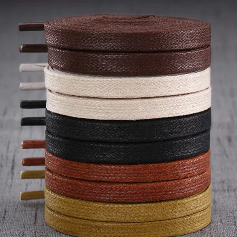 1Pair NEW Waxed Flat Shoelaces - огляд і ціна Travis Scott Lace