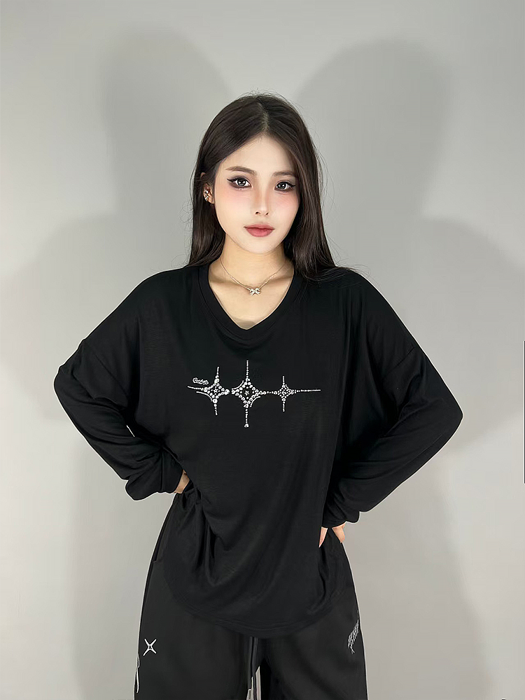 Loose Long Sleeve Jazz Dance S - огляд і ціна Streetwear Brand Logo