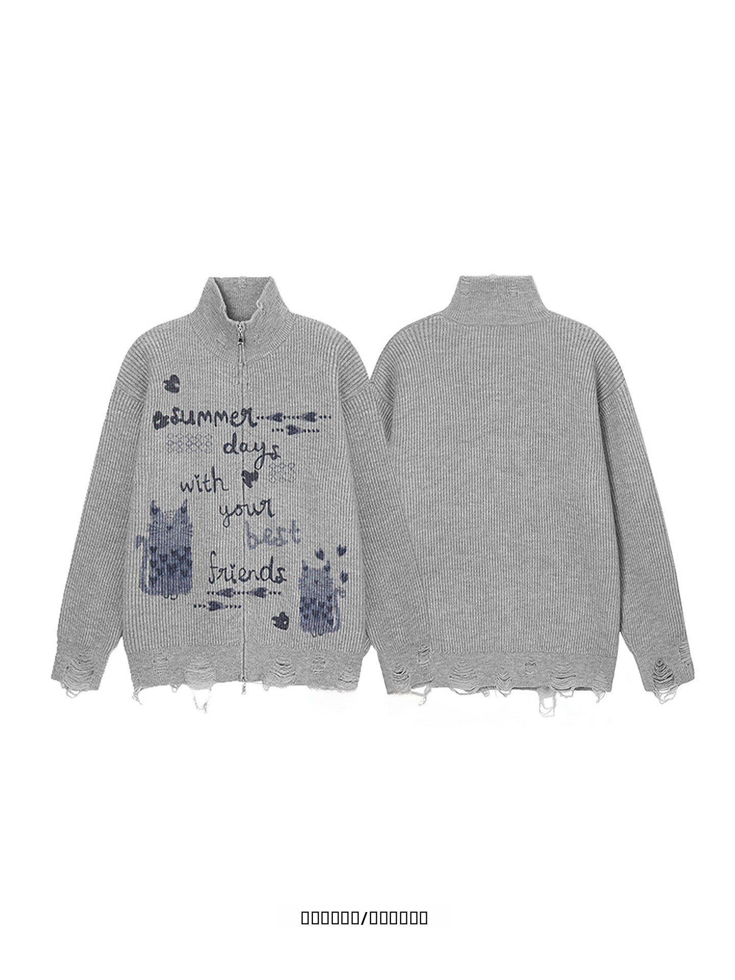 Loose Fit  Brand Open Cardigan - огляд і ціна Streetwear Brand Designs